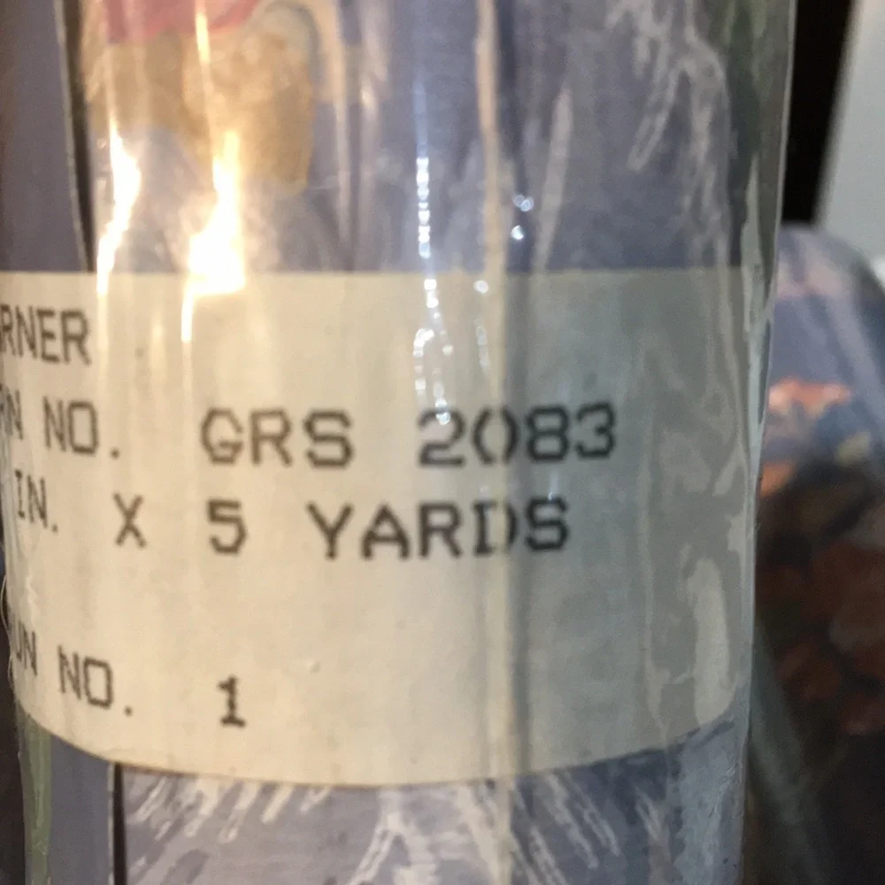 4 Rolls Vintage Wallpaper Border 20 Yards /60 Linear Ft Blue Pink Country Floral